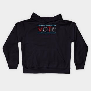 Vote USA 2020 Election Your Vote Counts Voting Rights Red White Blue Kids Hoodie